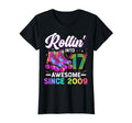 17Th Birthday 17 Year Old Roller Skate T-Shirt - Unique Graphic for Adults - T-Shirt, Sweatshirt, Hoodie