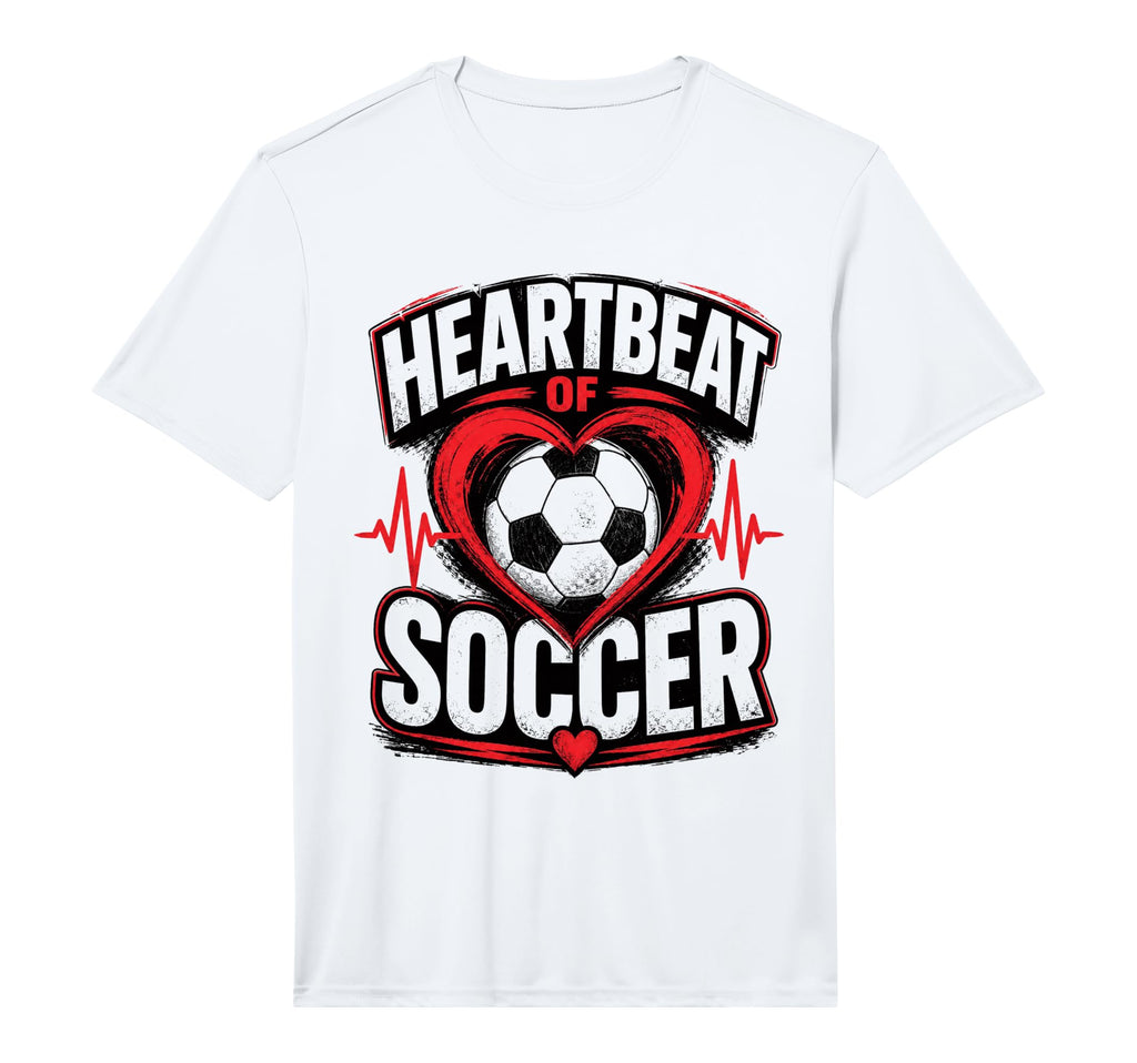 Football Collection Soccer Heartbeat T-Shirt - Unique Graphic for Adults - T-Shirt, Sweatshirt, Hoodie
