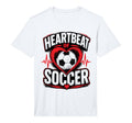 Football Collection Soccer Heartbeat T-Shirt - Unique Graphic for Adults - T-Shirt, Sweatshirt, Hoodie