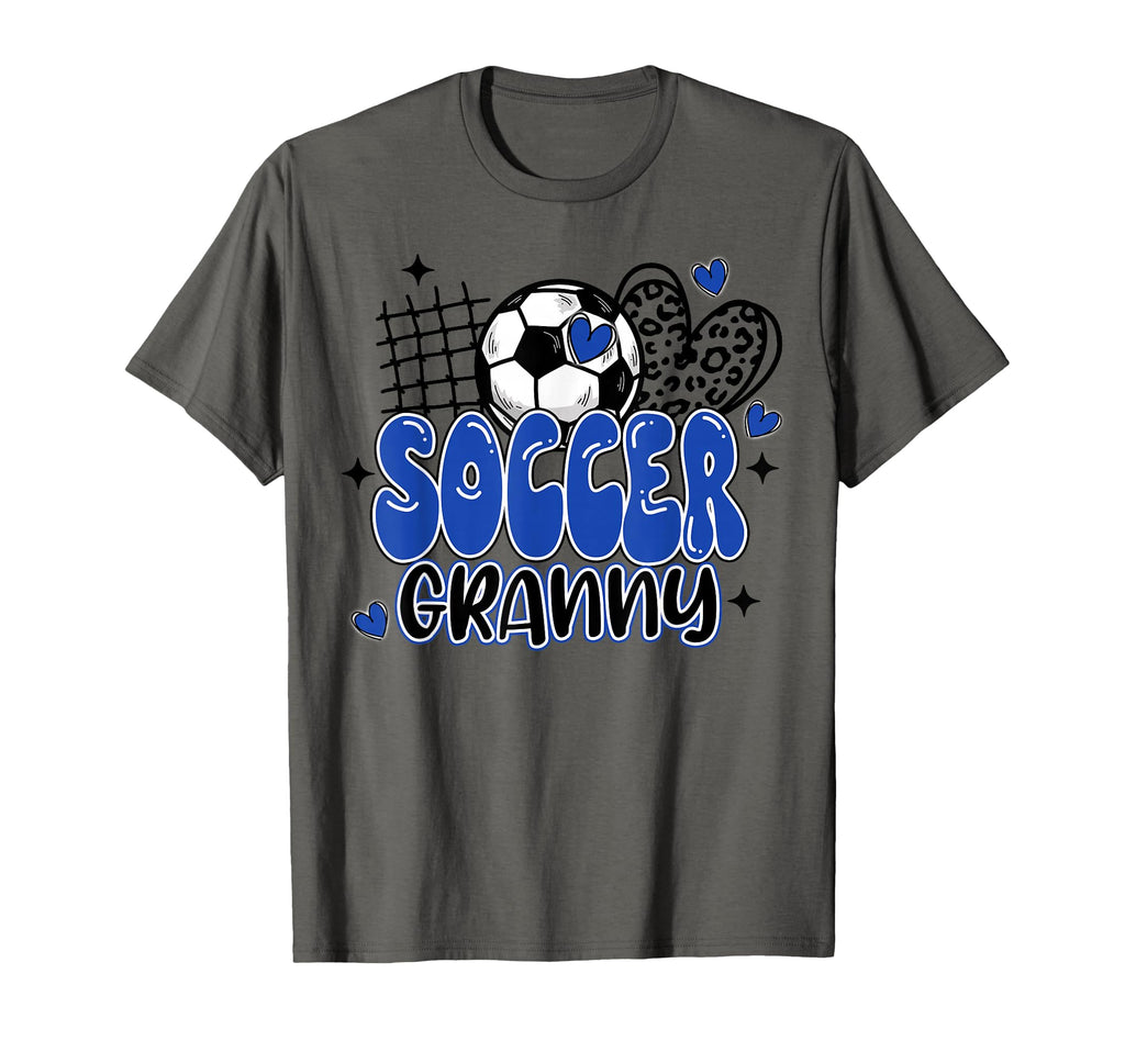 Soccer Granny Leopard Funny Soccer T-Shirt - Fun Novelty Design for Adults - T-Shirt, Sweatshirt, Hoodie