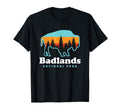 Badlands National Park Bison South T-Shirt - Fun Novelty Design for Adults - T-Shirt, Sweatshirt, Hoodie
