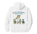 Busy Raising Baller Baseball Softball Hoodie - Minimalist Print for Adults - T-Shirt, Sweatshirt, Hoodie