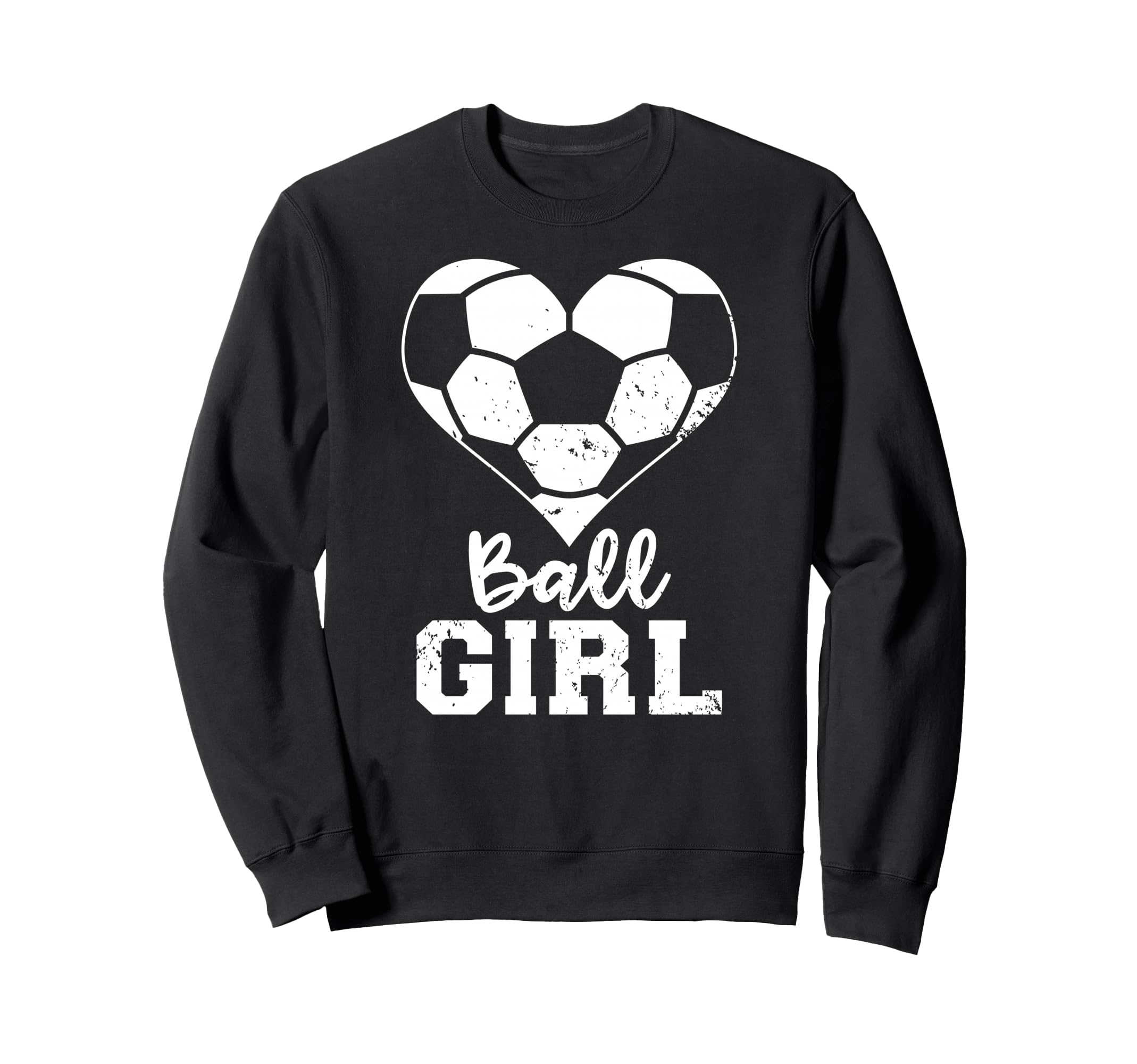 Ball Heart Funny Soccer Gameday Sweatshirt - Graphic Print Men Women - T-Shirt, Sweatshirt, Hoodie