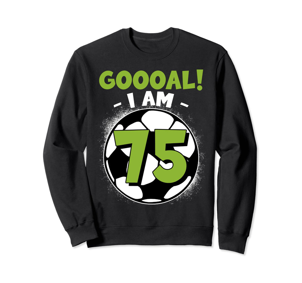 75 Year Old Birthday Soccer Themed Sweatshirt - Trendy Graphic for Adults - T-Shirt, Sweatshirt, Hoodie