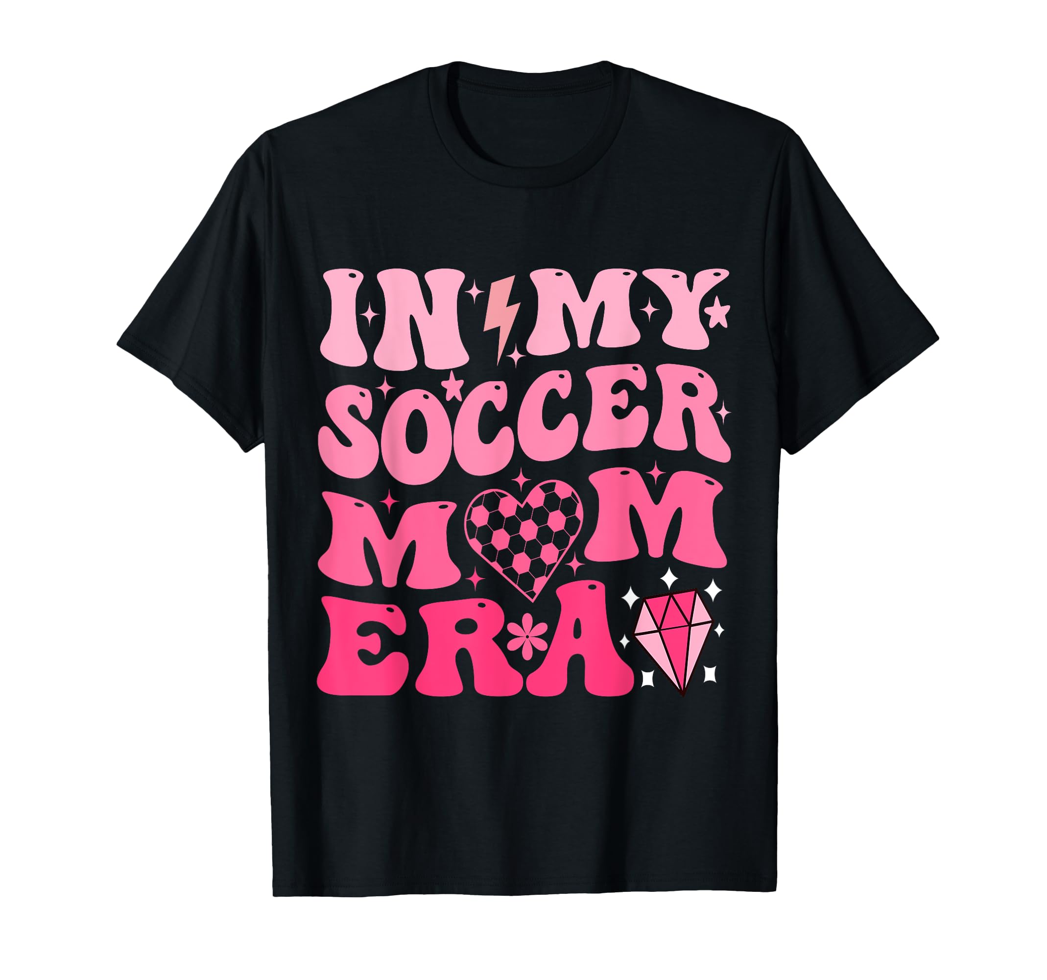 My Soccer Mom Era Groovy Soccer Mama T-Shirt - Minimalist Print Men Women - T-Shirt, Sweatshirt, Hoodie