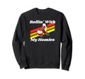 Rollin My Homies Roller Skating Sweatshirt - Casual Everyday Wear Unisex - T-Shirt, Sweatshirt, Hoodie