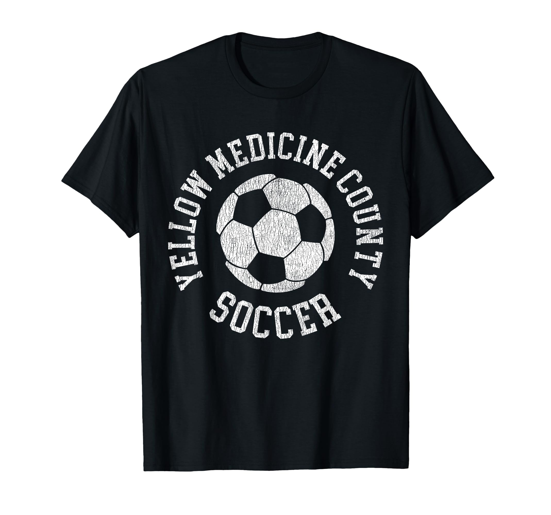 Yellow Medicine County Soccer Distressed T-Shirt - Trendy Graphic Unisex - T-Shirt, Sweatshirt, Hoodie