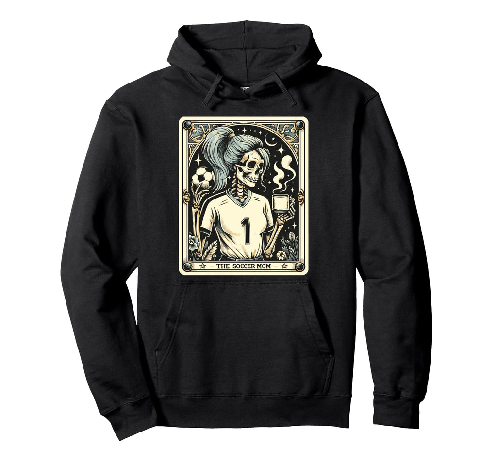 Soccer Mom Soccer Mum Tarot Card Hoodie - Unique Graphic Unisex - T-Shirt, Sweatshirt, Hoodie