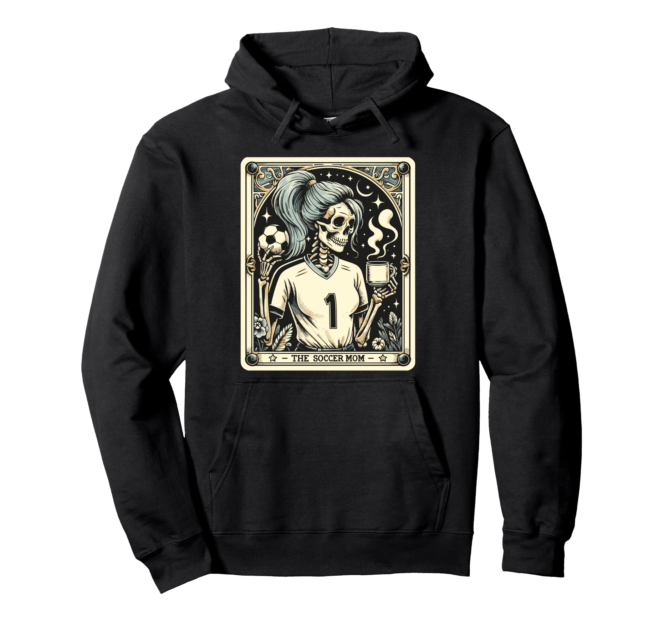 Soccer Mom Soccer Mum Tarot Card Hoodie - Unique Graphic Unisex - T-Shirt, Sweatshirt, Hoodie