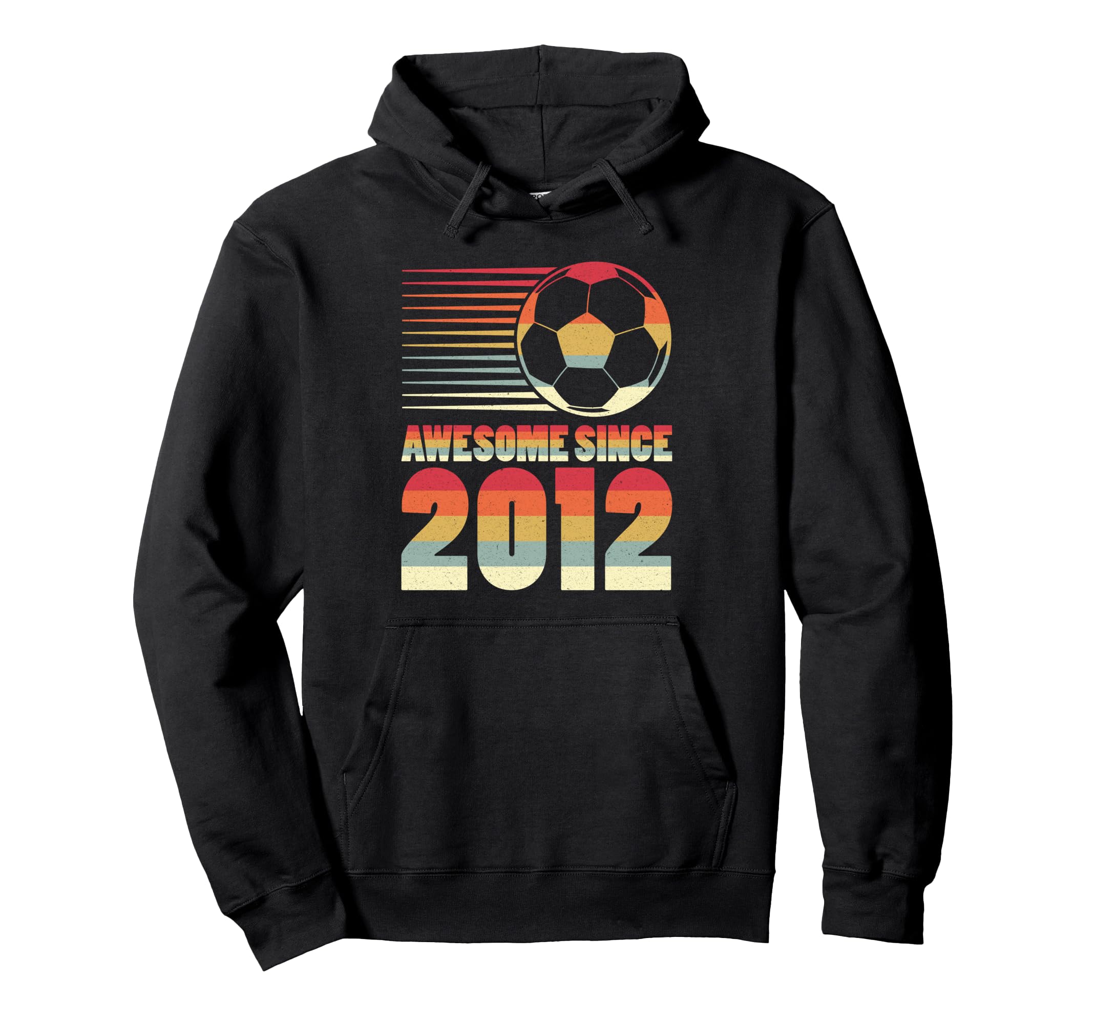 Awesome Since 2012 Soccer 14Th Birthday Hoodie - Fun Novelty Design Unisex - T-Shirt, Sweatshirt, Hoodie