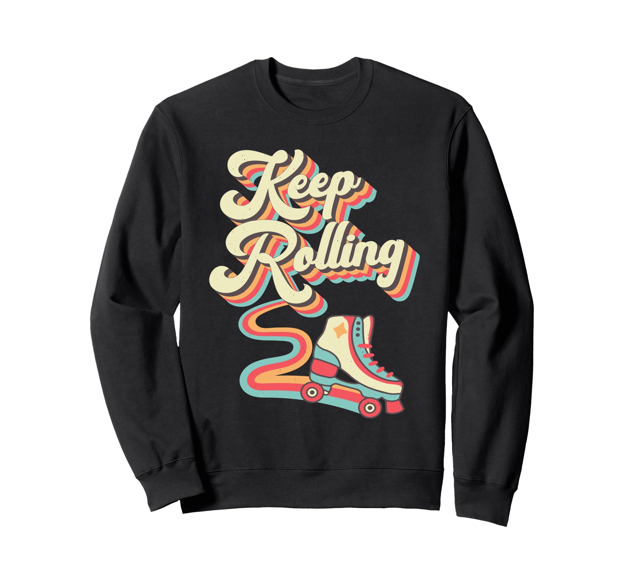 Roller Skating Skate 1970S Sweatshirt - Custom Art Print for Adults - T-Shirt, Sweatshirt, Hoodie