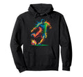Colorful Funny Soccer Player Fan Game Day Hoodie - Unique Graphic Unisex - T-Shirt, Sweatshirt, Hoodie