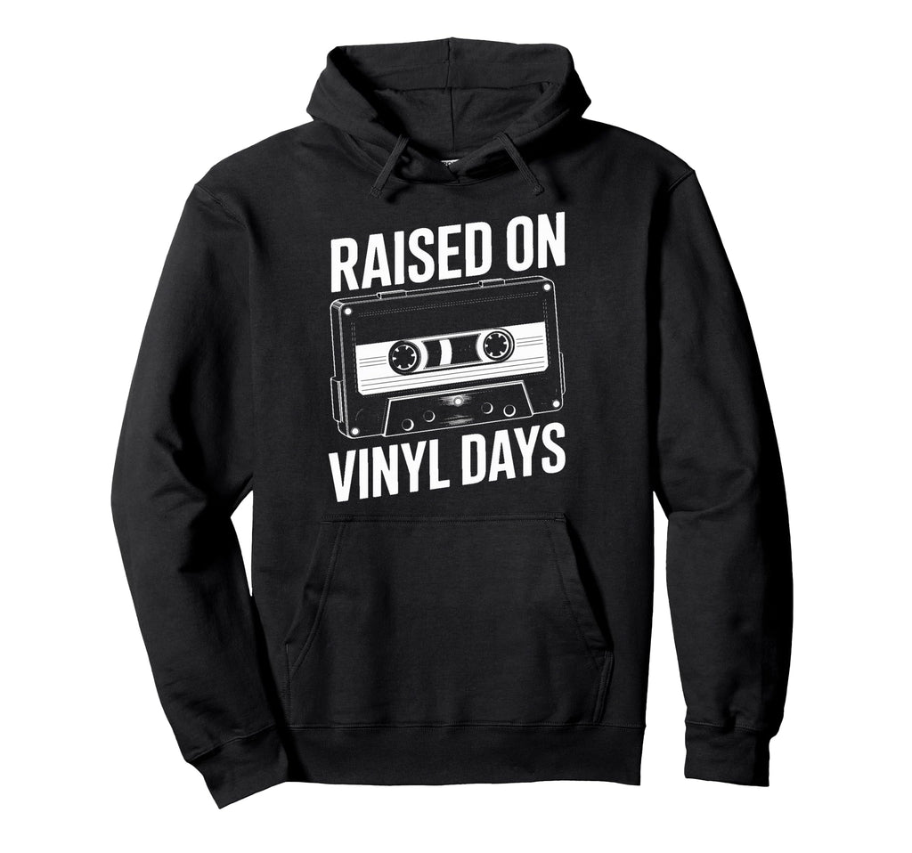 Raised Vinyl Days Cassette Music Hoodie - Custom Art Print Unisex - T-Shirt, Sweatshirt, Hoodie