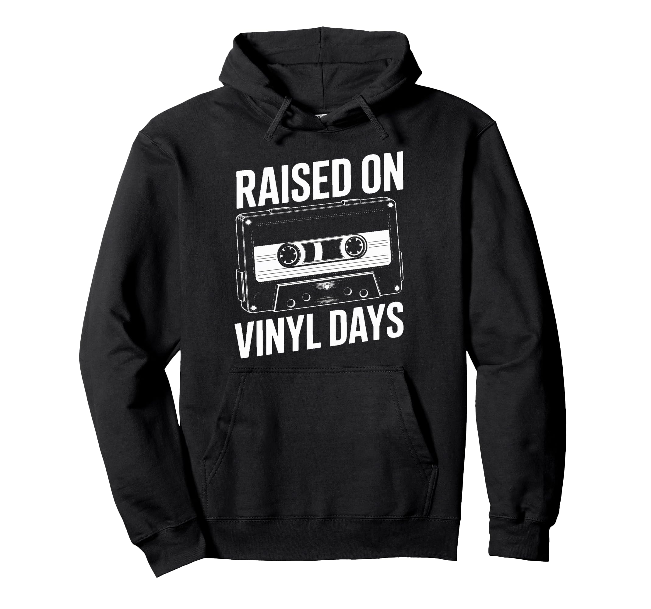 Raised Vinyl Days Cassette Music Hoodie - Custom Art Print Unisex - T-Shirt, Sweatshirt, Hoodie