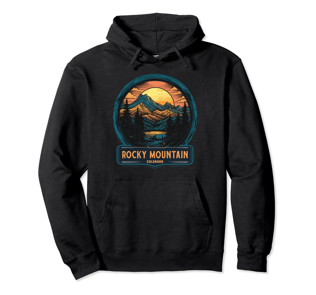 Rocky Mountain Colorado National Park Hoodie - Trendy Graphic for Adults - T-Shirt, Sweatshirt, Hoodie