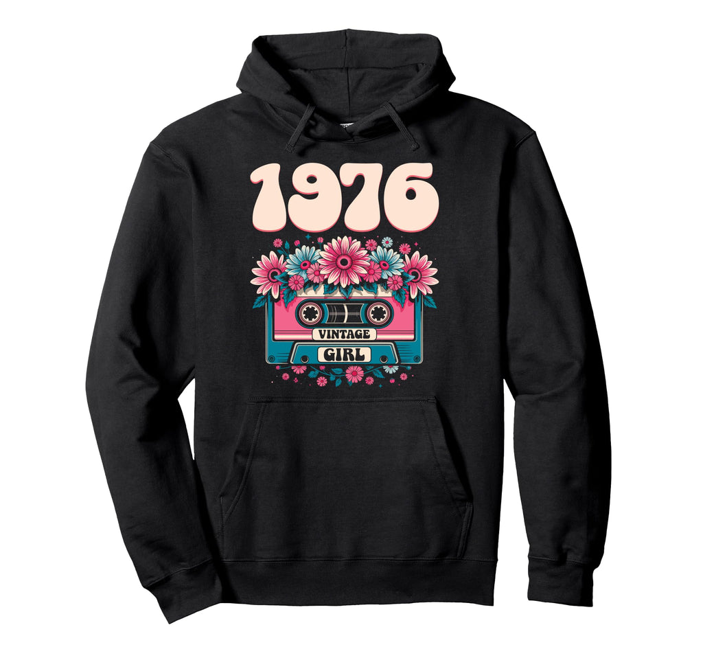 1976 Birthday Flowers 50Th Birthday Hoodie - Aesthetic Graphic for Adults - T-Shirt, Sweatshirt, Hoodie