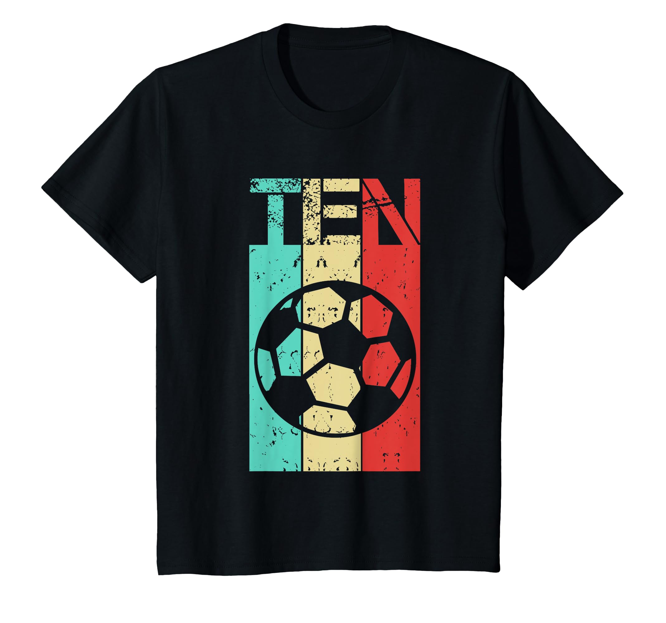10 Year Old Soccer Birthday Tenth T-Shirt - Fun Novelty Design for Adults - T-Shirt, Sweatshirt, Hoodie