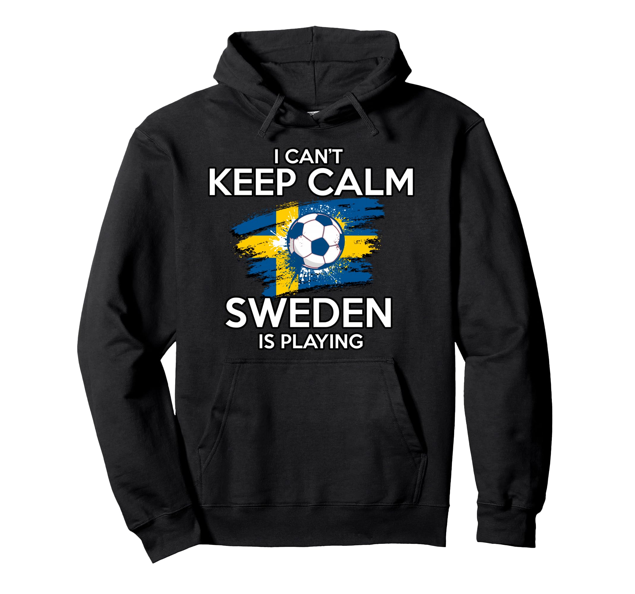 Sweden Football Fan Soccer Game Hoodie - Casual Everyday Wear Men Women - T-Shirt, Sweatshirt, Hoodie