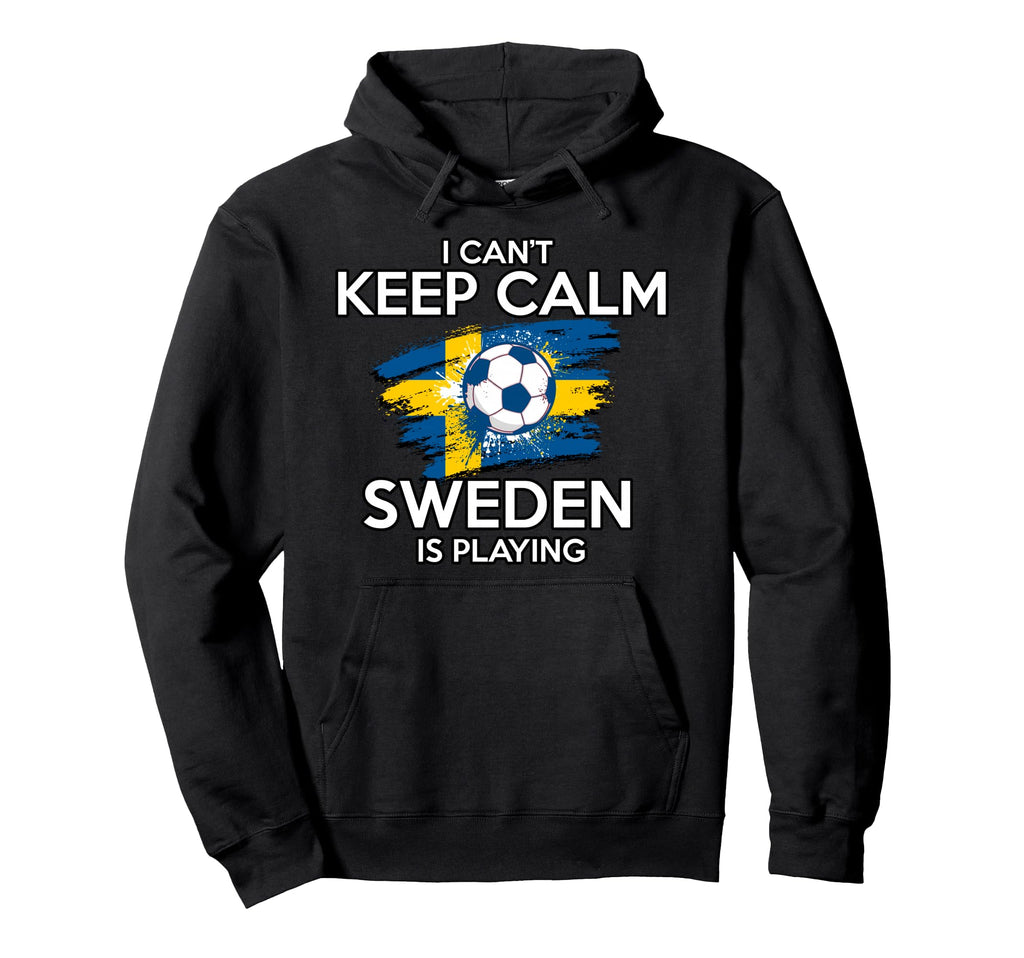 Sweden Football Fan Soccer Game Player Hoodie - Trendy Graphic for Adults - T-Shirt, Sweatshirt, Hoodie