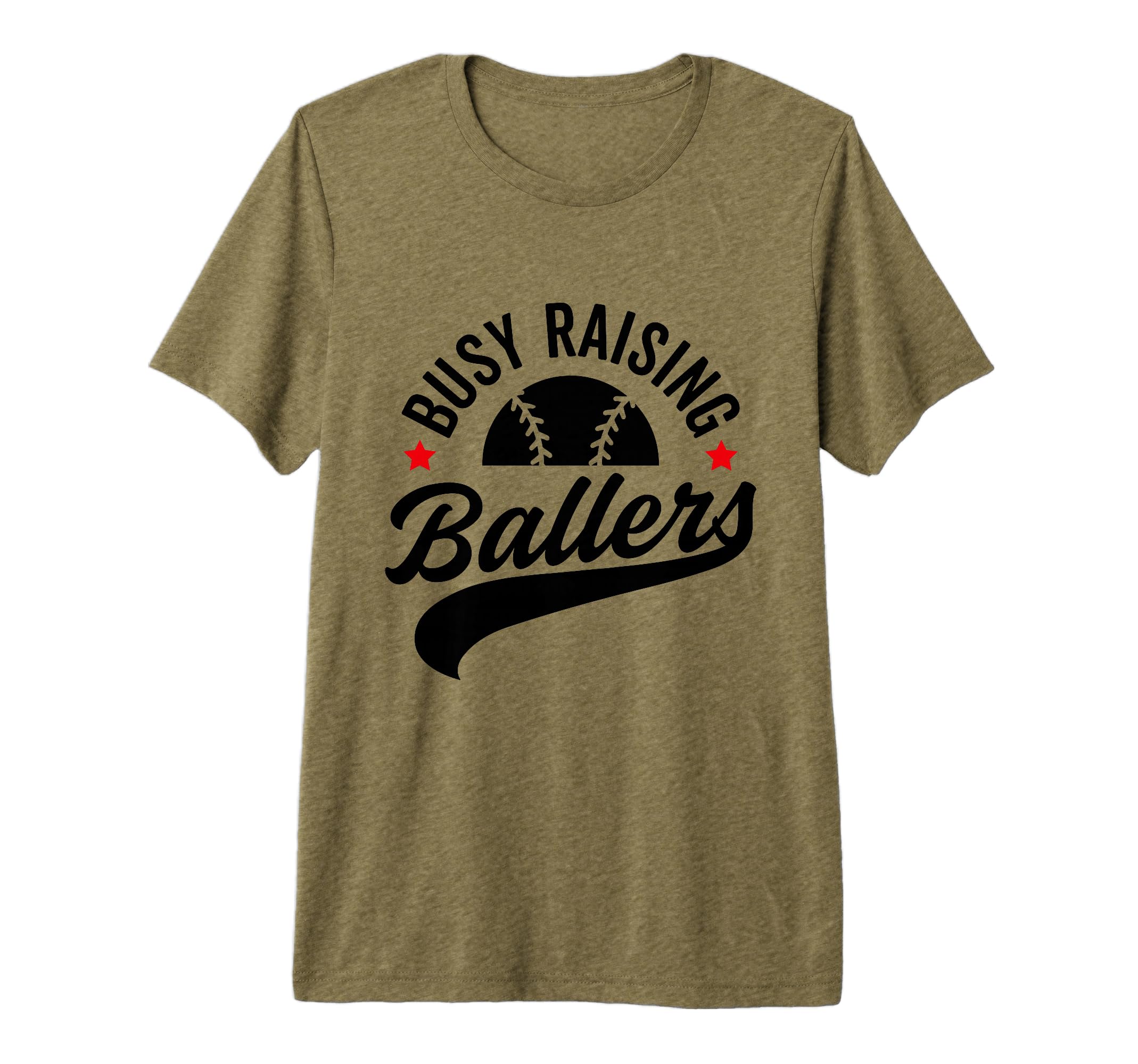 Busy Raising Ballers Baseball Cheer Mom T-Shirt - Custom Art Print Unisex - T-Shirt, Sweatshirt, Hoodie