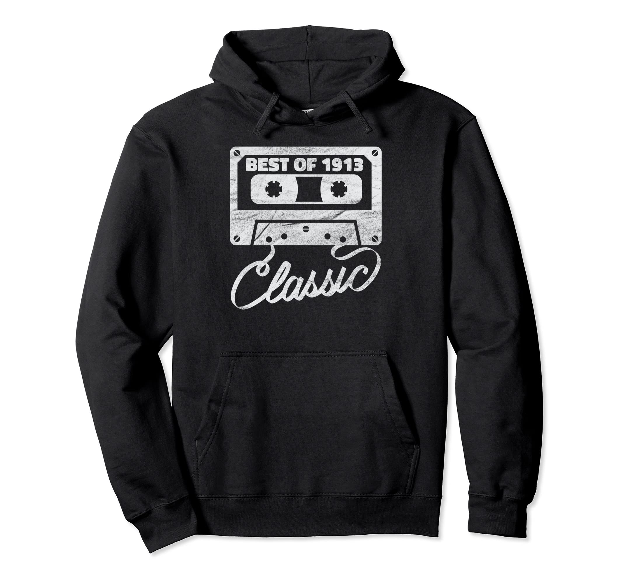 1913 Cassette Tape 110Th Birthday Hoodie - Aesthetic Graphic Unisex - T-Shirt, Sweatshirt, Hoodie