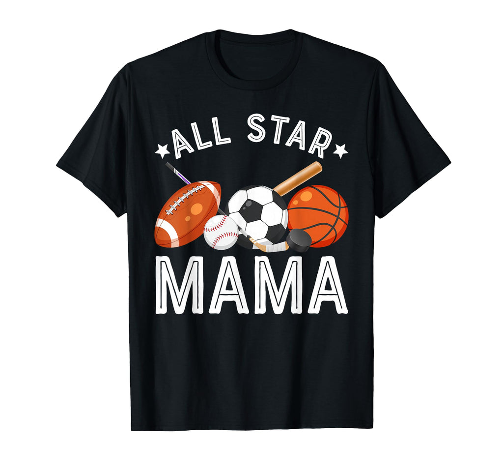 All Star Mama Birthday Basketball T-Shirt - Minimalist Print for Adults - T-Shirt, Sweatshirt, Hoodie