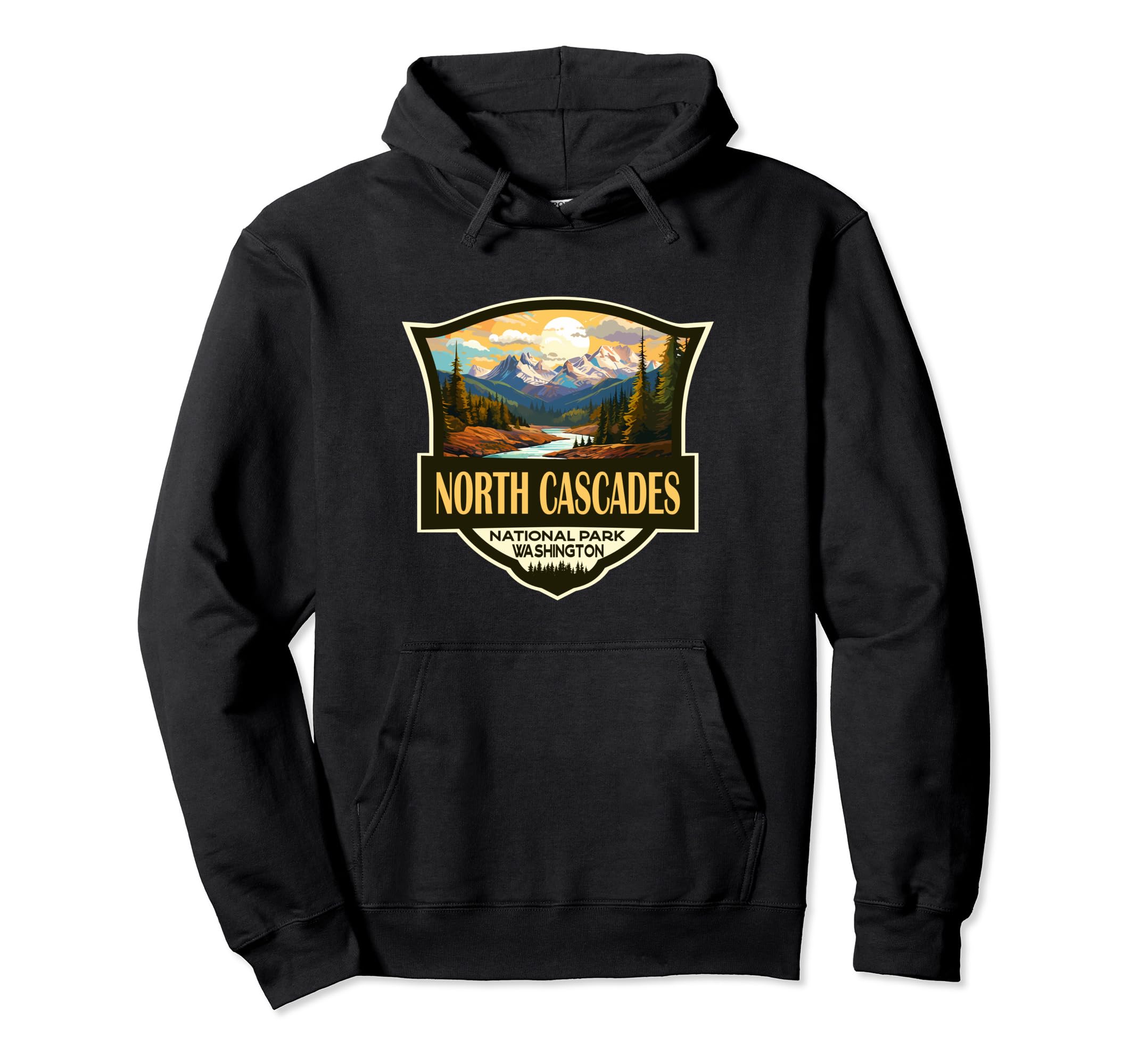 North Cascades National Park Hoodie - Aesthetic Graphic Unisex - T-Shirt, Sweatshirt, Hoodie