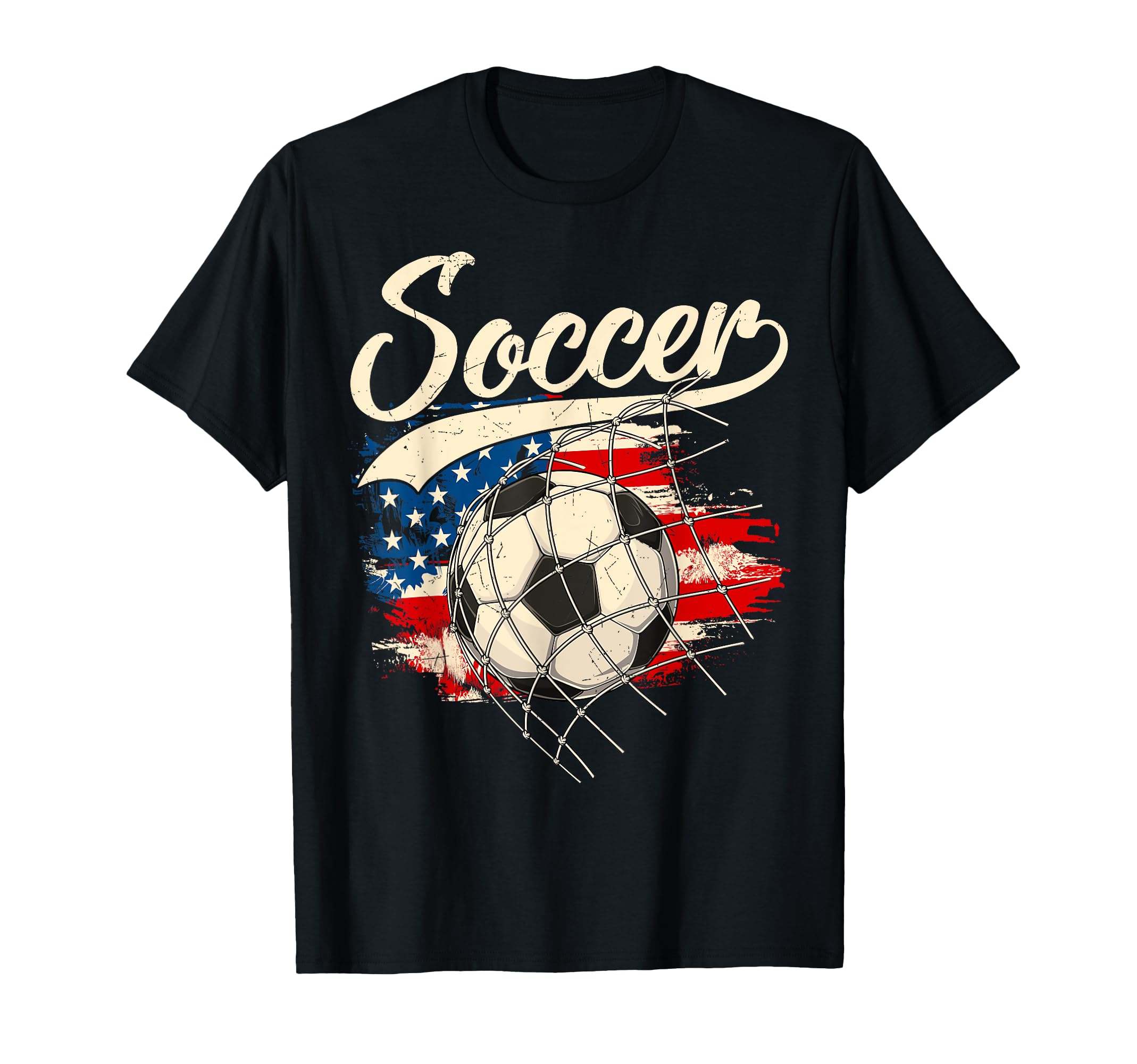 Soccer Independence Day 4Th July T-Shirt - Novelty Apparel for Adults - T-Shirt, Sweatshirt, Hoodie