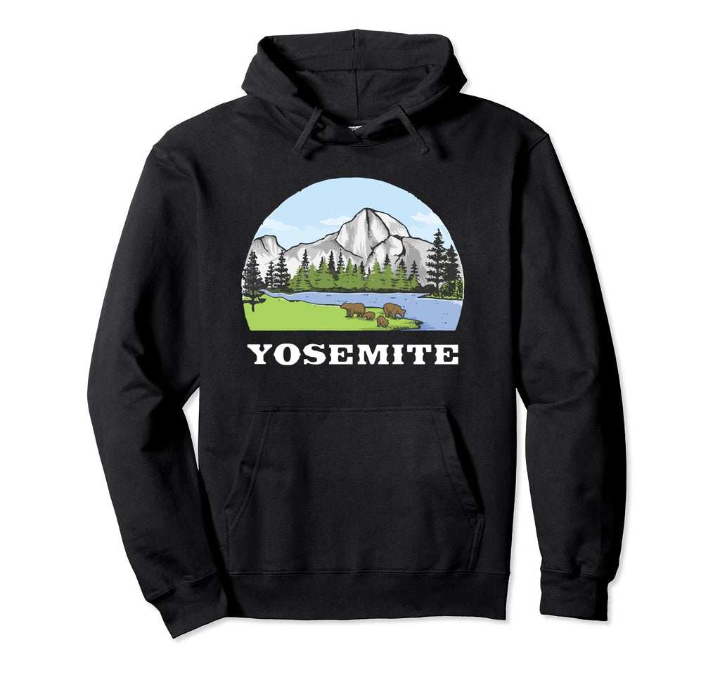 Yosemite National Park Half Dome Camp Hoodie - Casual Everyday Wear Unisex - T-Shirt, Sweatshirt, Hoodie