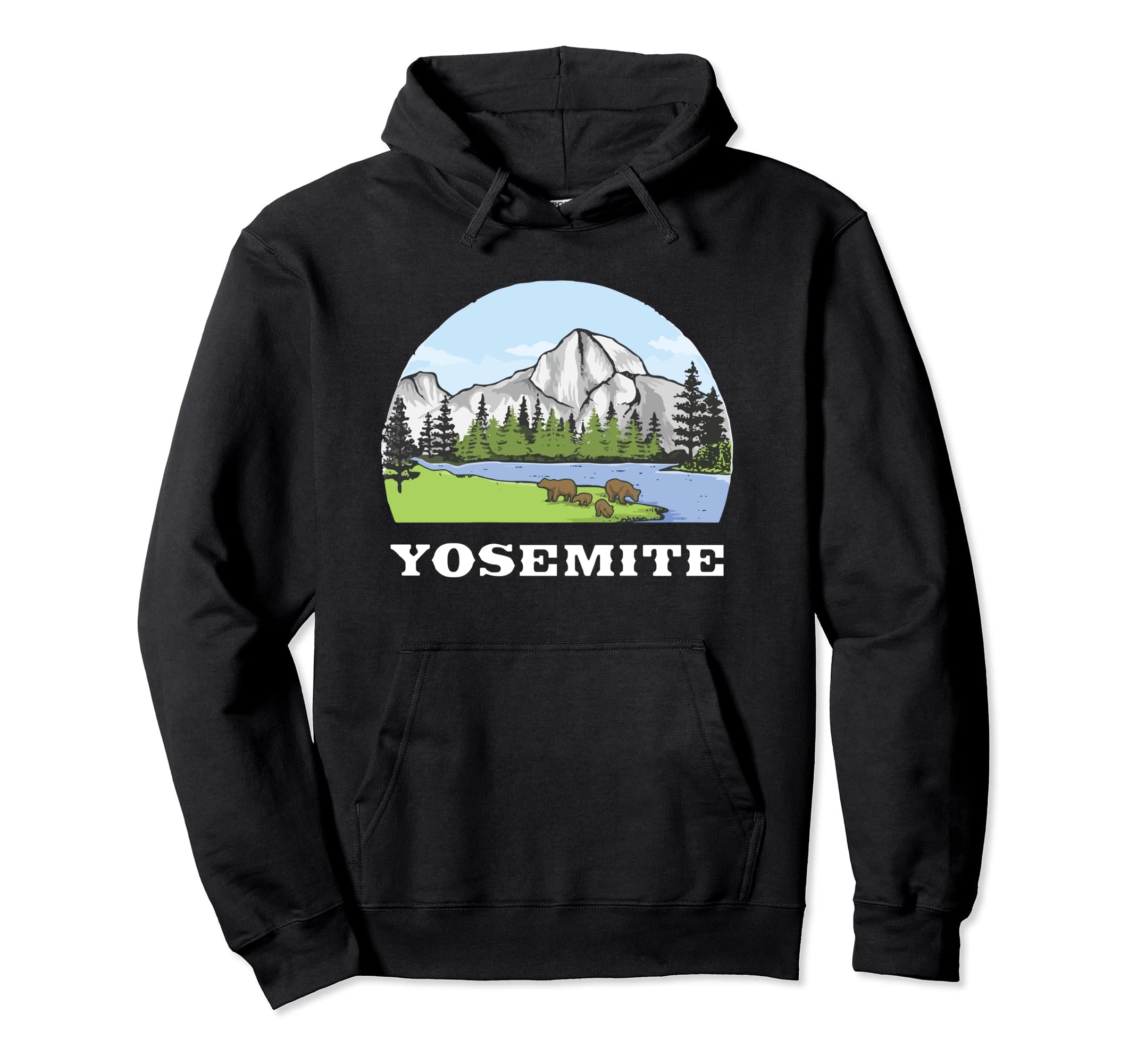 Yosemite National Park Half Dome Camp Hoodie - Casual Everyday Wear Unisex - T-Shirt, Sweatshirt, Hoodie