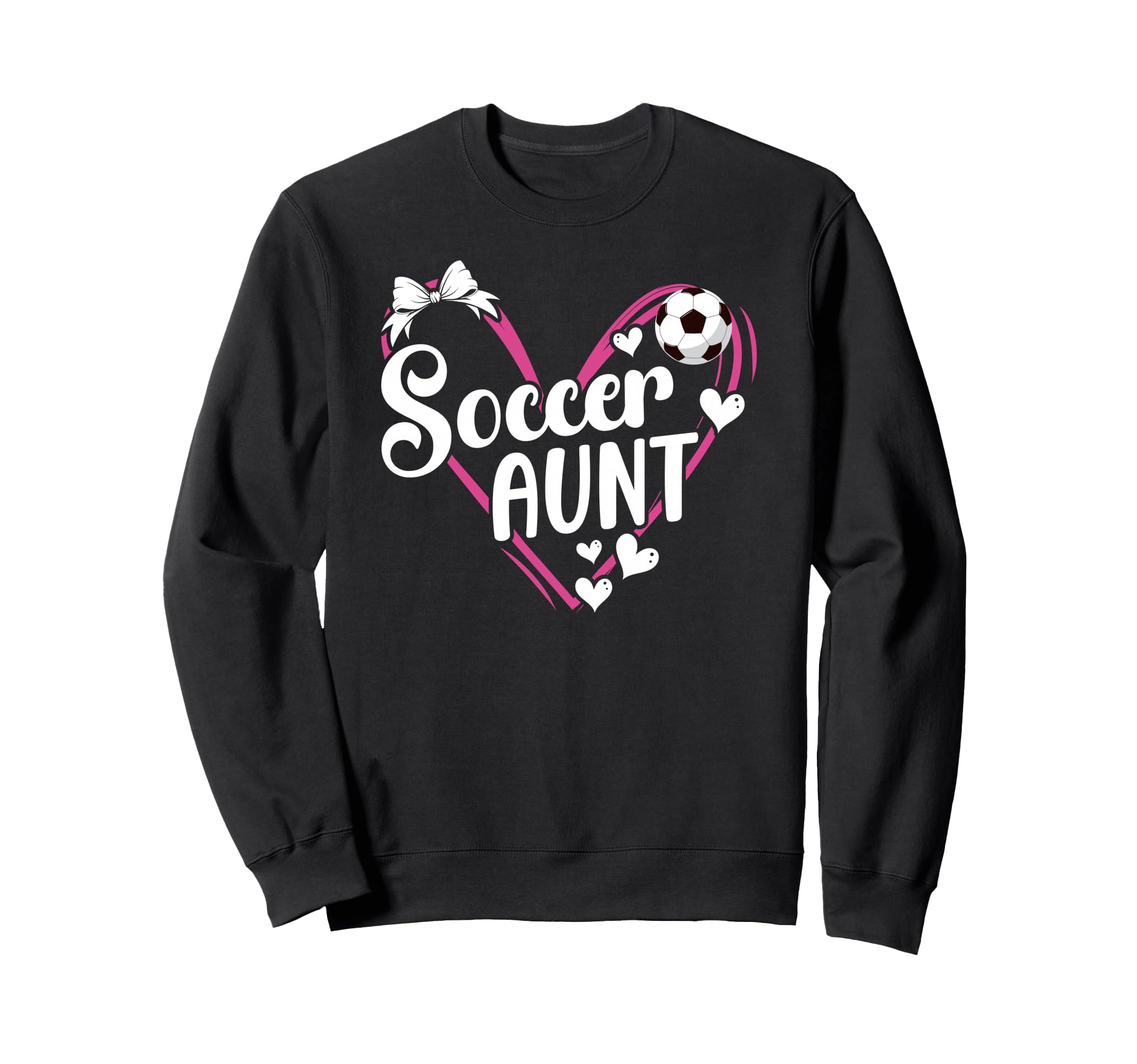 Soccer Aunt Heart Aunt Soccer Sweatshirt - Custom Art Print Men Women - T-Shirt, Sweatshirt, Hoodie