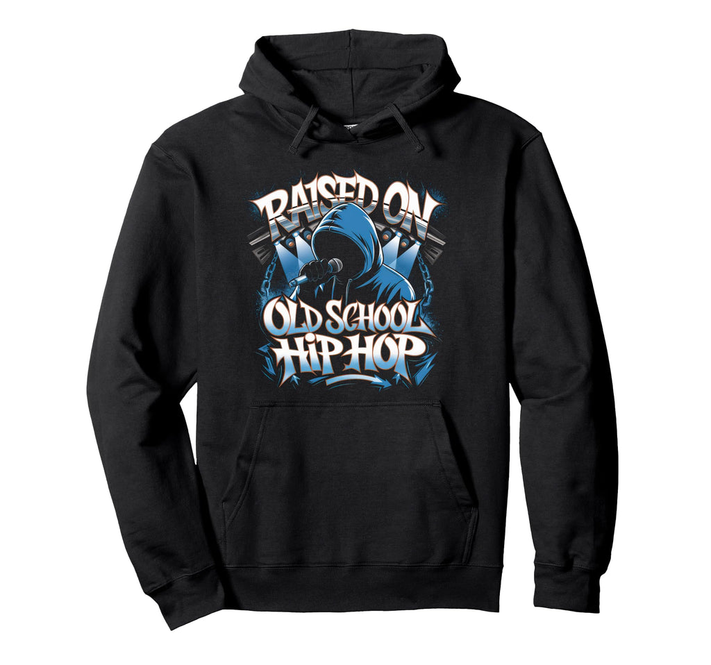 Raised Old School Hip Hop Cassette Hoodie - Custom Art Print Unisex - T-Shirt, Sweatshirt, Hoodie