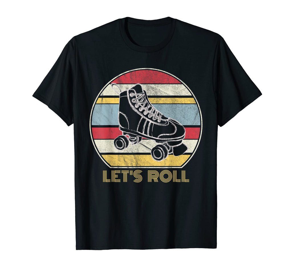 Roller Skating Lets Roll Skater Skate T-Shirt - Minimalist Print Men Women - T-Shirt, Sweatshirt, Hoodie