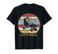 Roller Skating Lets Roll Skater Skate T-Shirt - Minimalist Print Men Women - T-Shirt, Sweatshirt, Hoodie