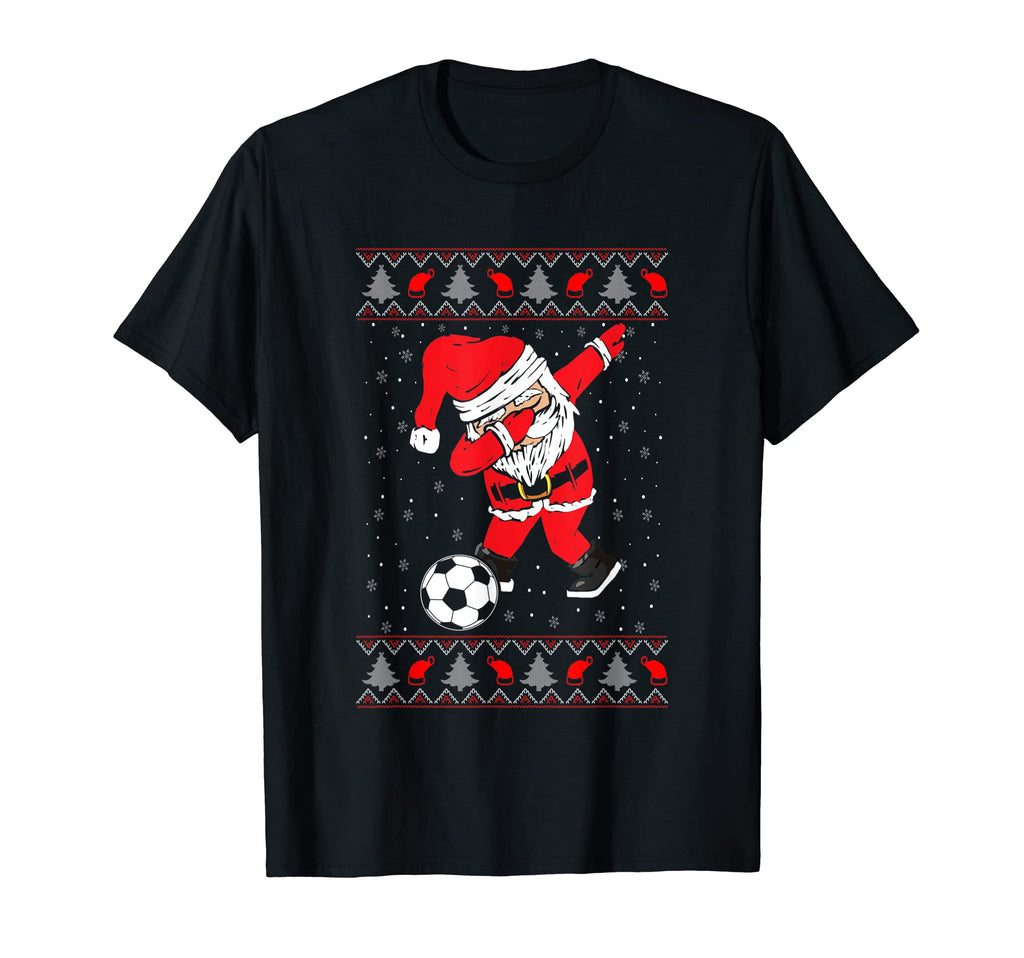 Funny Dabbing Santa Claus Soccer Player T-Shirt - Unique Graphic Men Women - T-Shirt, Sweatshirt, Hoodie