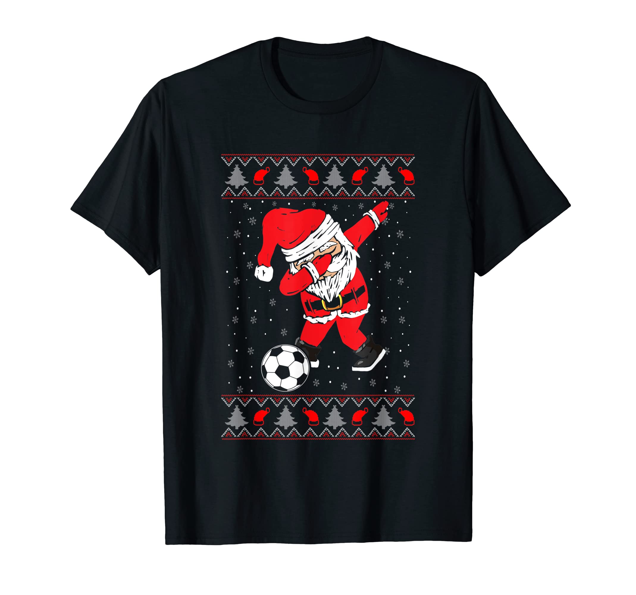 Funny Dabbing Santa Claus Soccer Player T-Shirt - Unique Graphic Men Women - T-Shirt, Sweatshirt, Hoodie