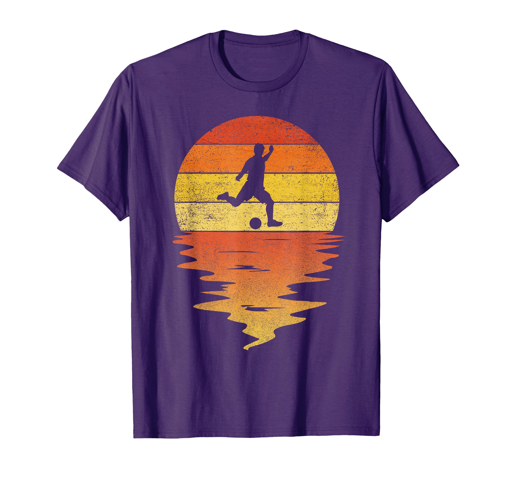 Soccer Football Sunset 70S Soccer T-Shirt - Aesthetic Graphic Unisex - T-Shirt, Sweatshirt, Hoodie