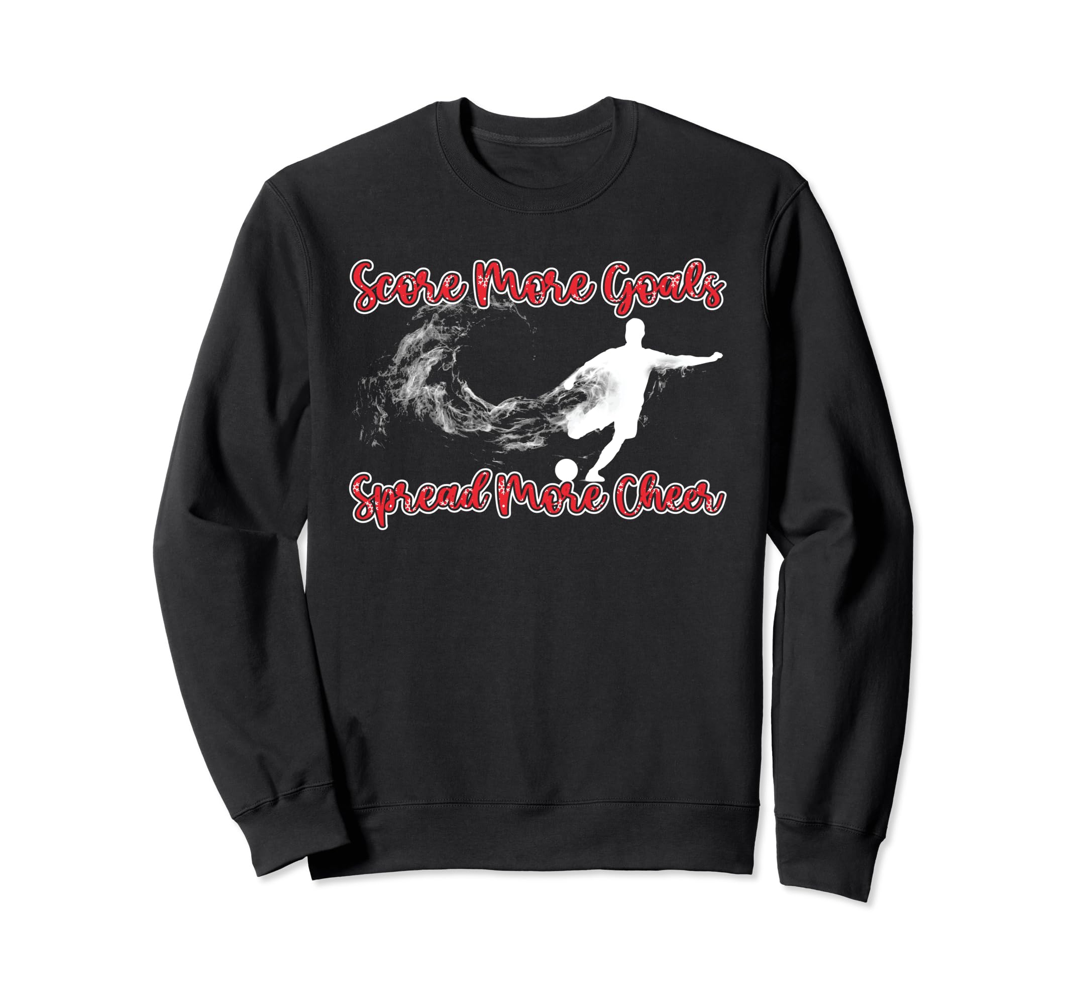 Holiday Sports Soccer Santa Sweatshirt - Casual Everyday Wear Men Women - T-Shirt, Sweatshirt, Hoodie