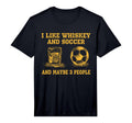 Mens I Like Whiskey And Soccer And T-Shirt - Trendy Graphic Men Women - T-Shirt, Sweatshirt, Hoodie
