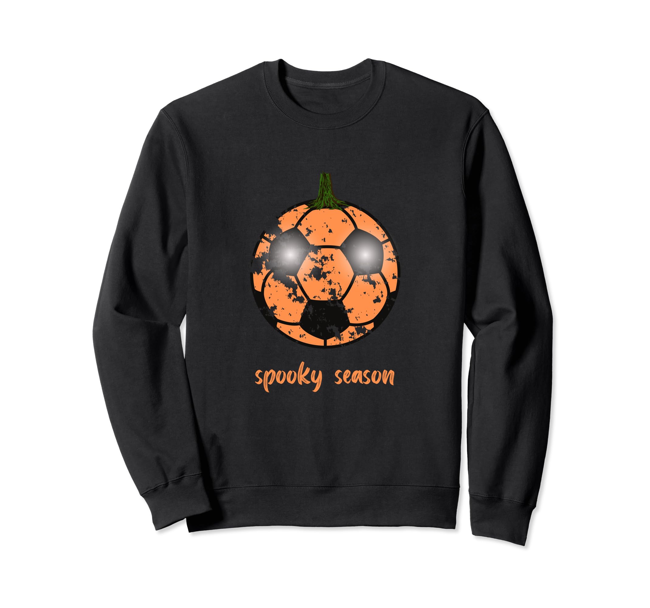 Spooky Season Soccer Ball Pumpkin Sweatshirt - Aesthetic Graphic Unisex - T-Shirt, Sweatshirt, Hoodie