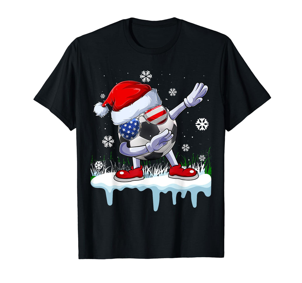 Funny Santa Soccer Dabbing Ugly T-Shirt - Novelty Apparel Men Women - T-Shirt, Sweatshirt, Hoodie