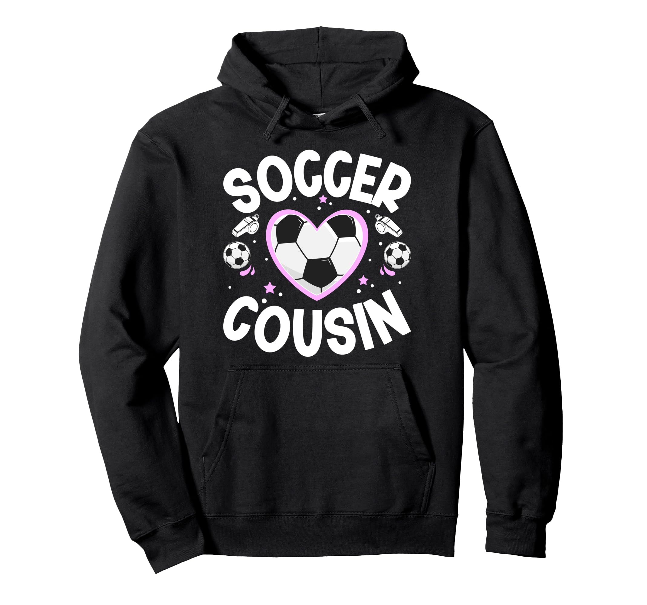 Soccer Cousin Heart Cousin Soccer Hoodie - Minimalist Print Men Women - T-Shirt, Sweatshirt, Hoodie