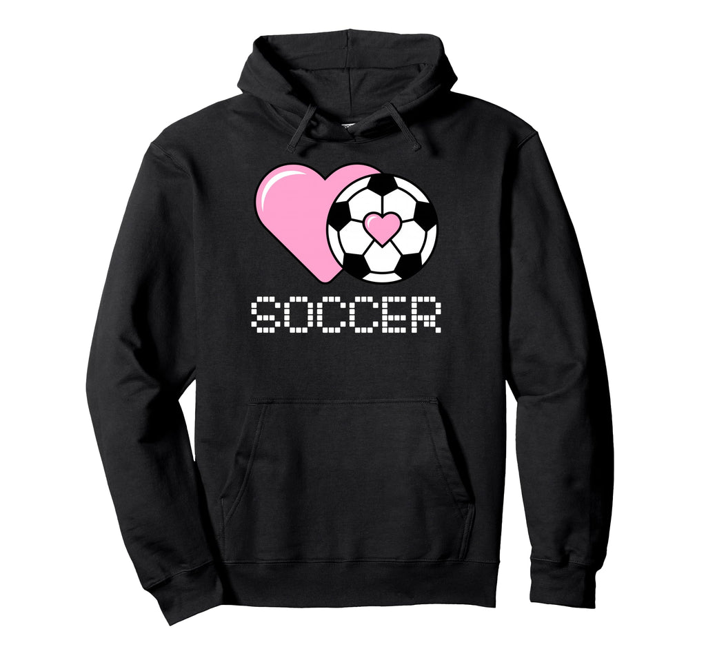 I Love Soccer Goalie Player Fan Game Day Hoodie - Graphic Print Men Women - T-Shirt, Sweatshirt, Hoodie