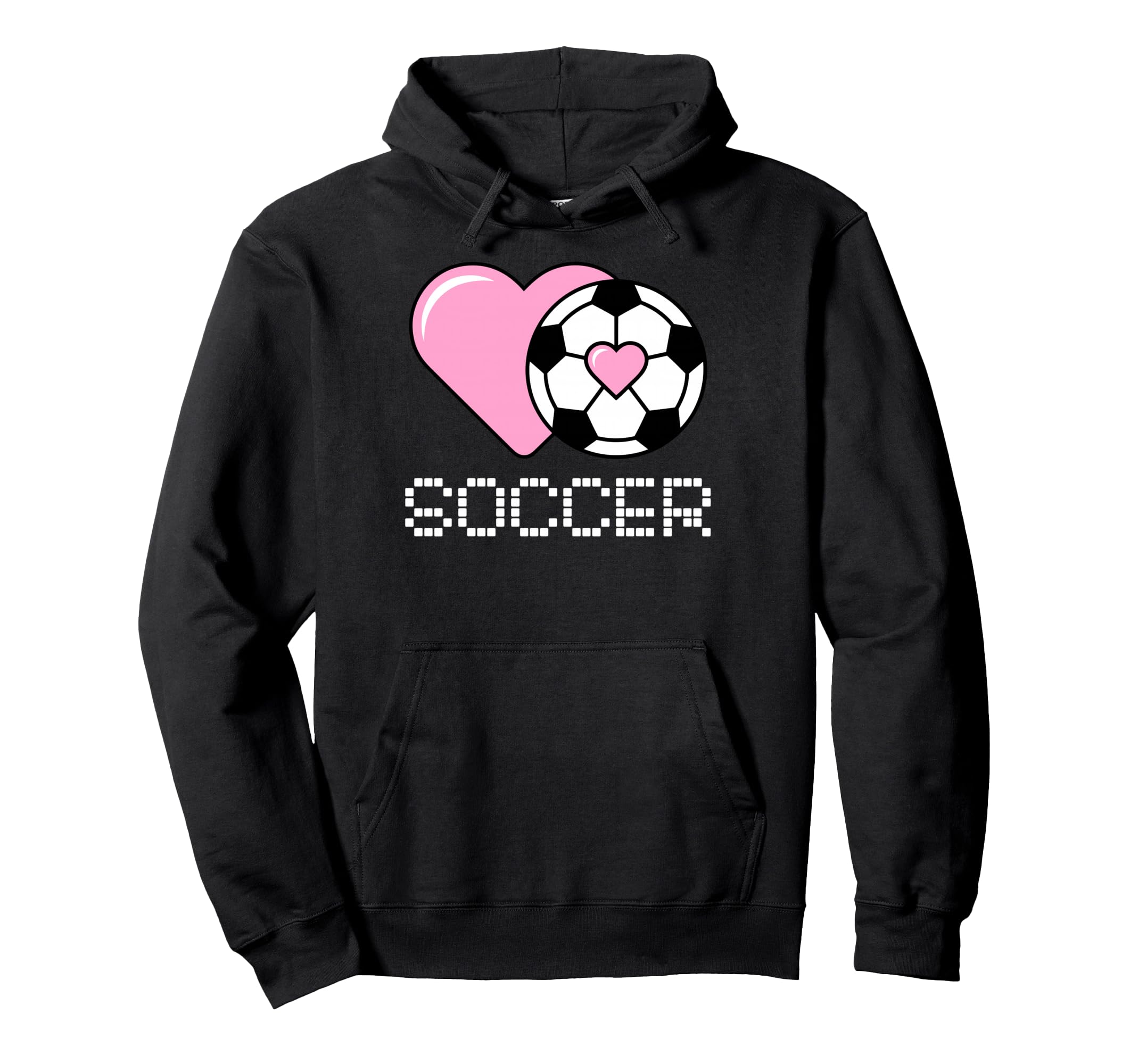 I Love Soccer Goalie Player Fan Game Day Hoodie - Graphic Print Men Women - T-Shirt, Sweatshirt, Hoodie