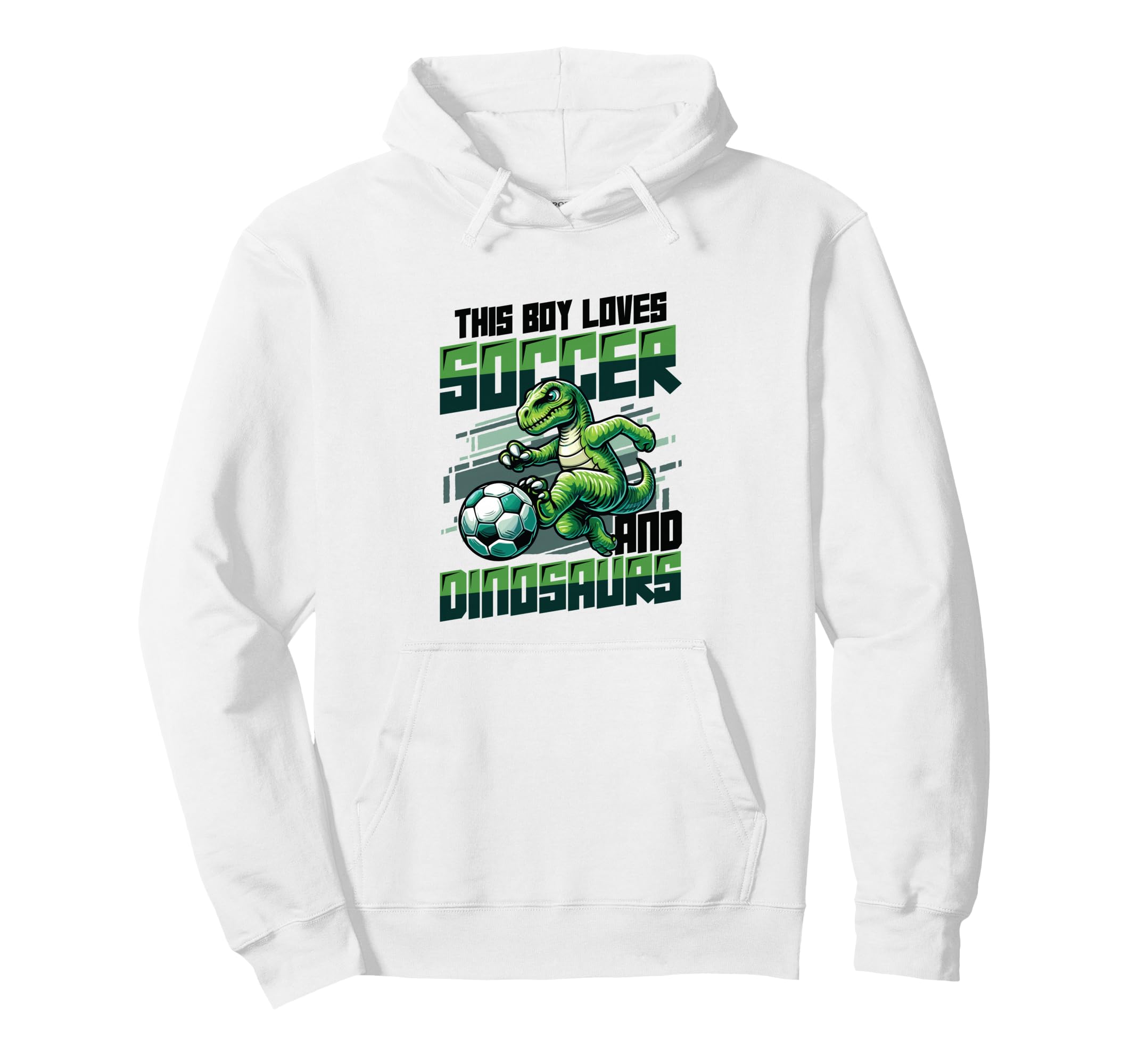 This Loves Soccer And Dinosaurs Hoodie - Aesthetic Graphic Men Women - T-Shirt, Sweatshirt, Hoodie
