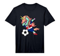 Dabbing Unicorn Costa Rica Soccer Fans T-Shirt - Fun Novelty Design Unisex - T-Shirt, Sweatshirt, Hoodie