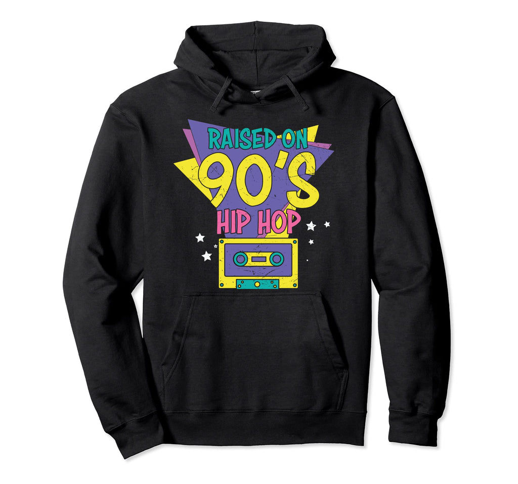 Old School Raised 90S Hip Hop Hoodie - Casual Everyday Wear for Adults - T-Shirt, Sweatshirt, Hoodie