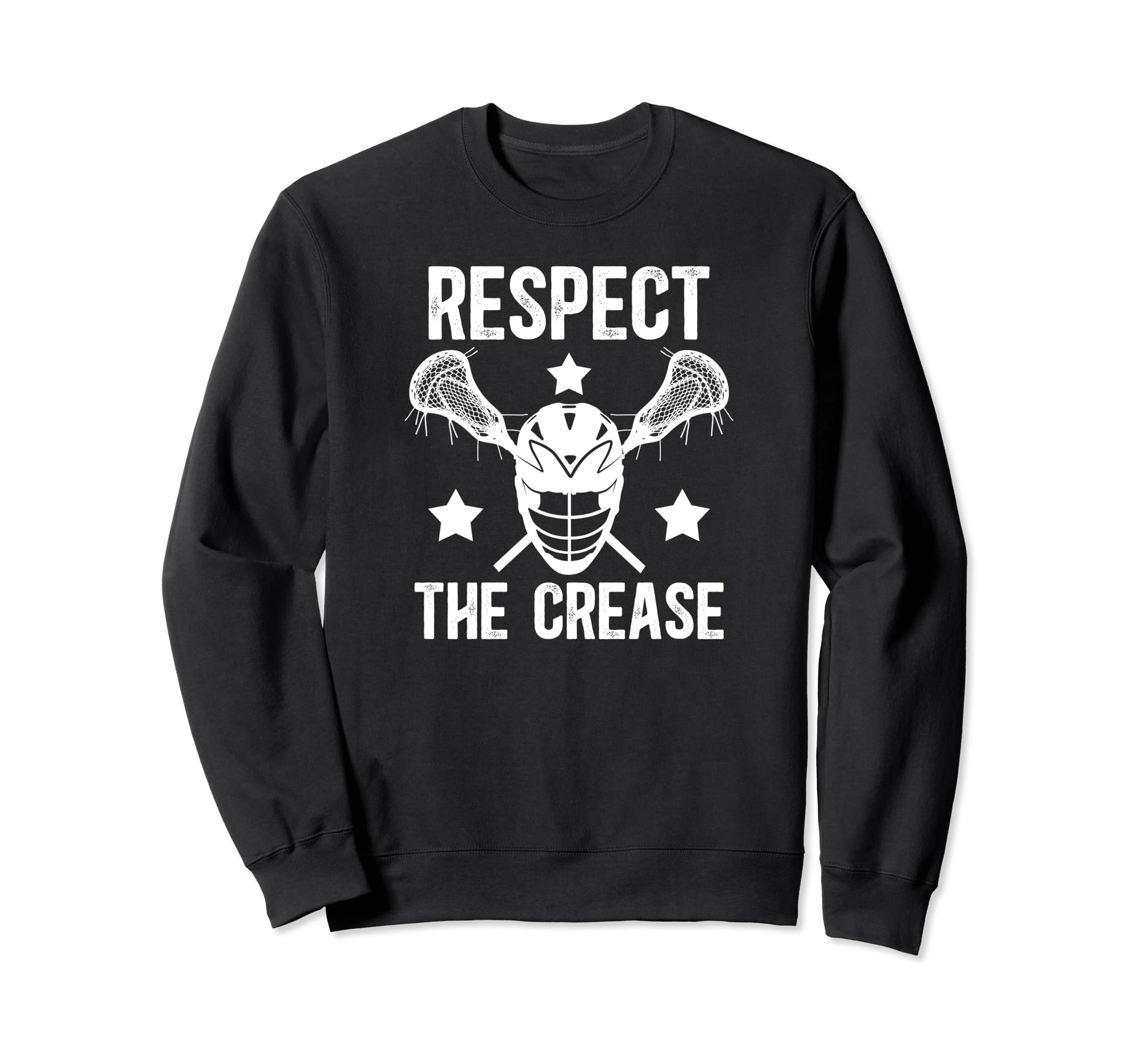 Respect Crease Lacrosse Sweatshirt - Casual Everyday Wear for Adults - T-Shirt, Sweatshirt, Hoodie