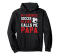 Soccer Player Papa Novelty Funny Hoodie - Casual Everyday Wear for Adults - T-Shirt, Sweatshirt, Hoodie