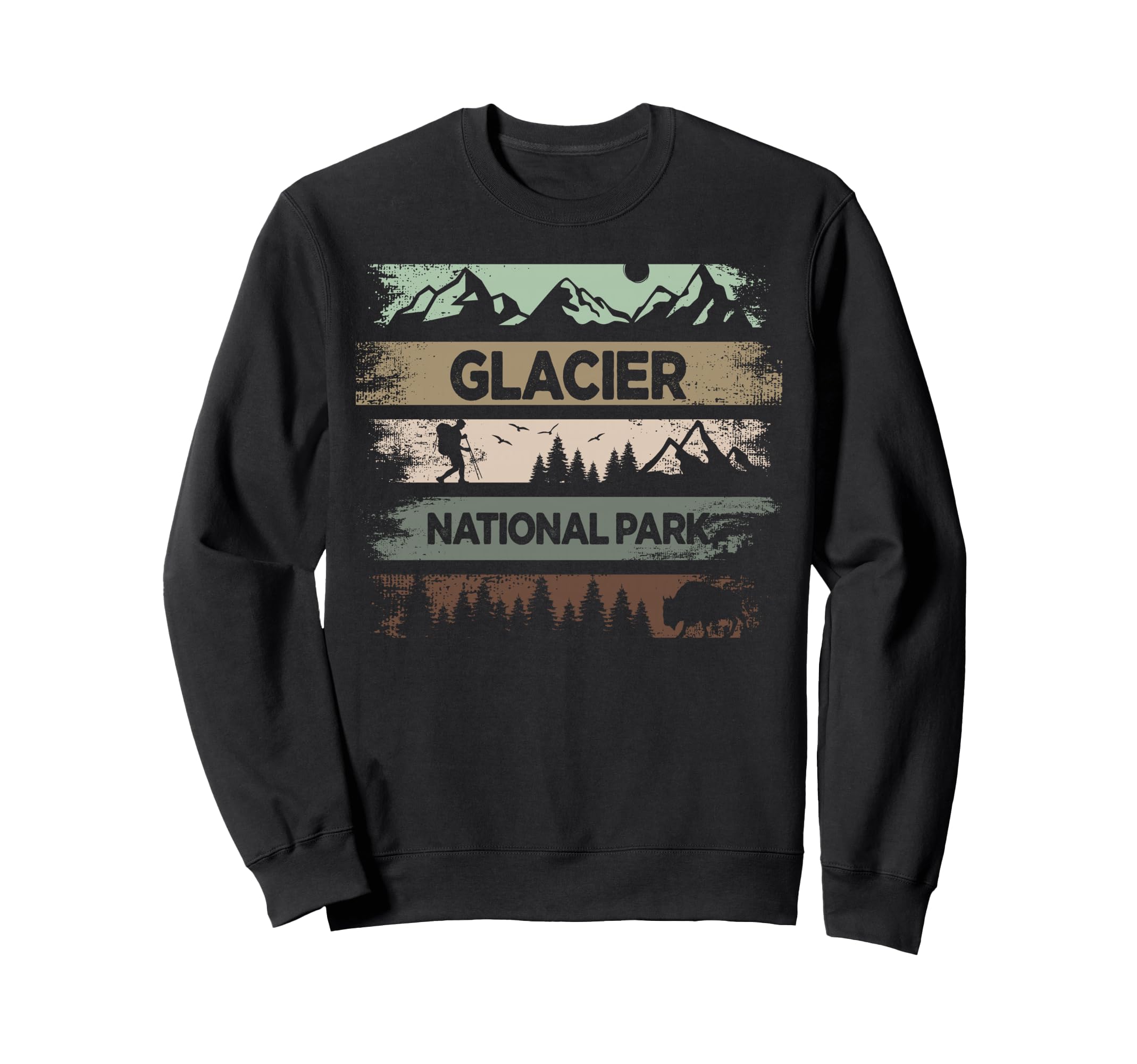 Glacier National Park Us Glacier Sweatshirt - Novelty Apparel for Adults - T-Shirt, Sweatshirt, Hoodie
